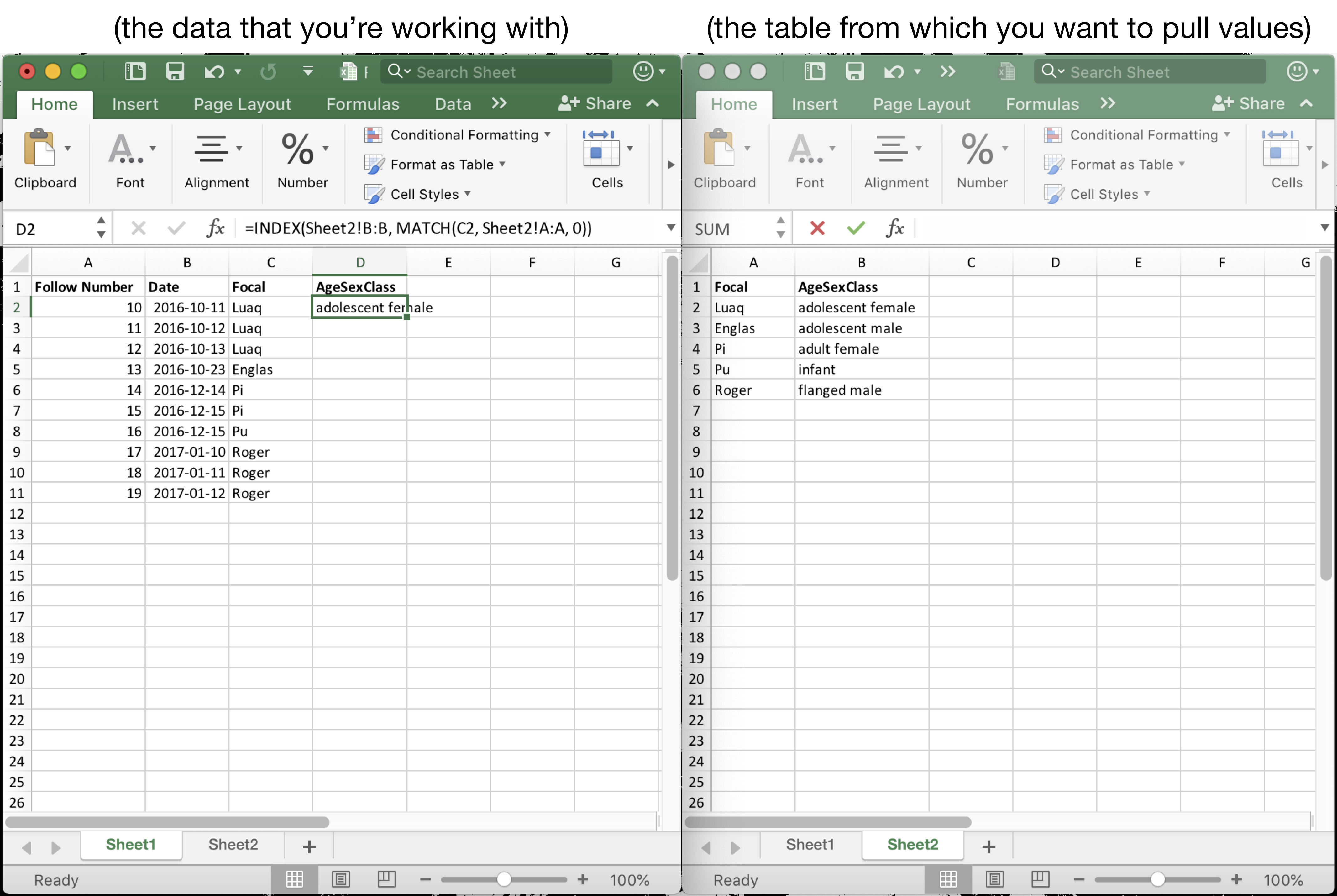 Index Matching In Excel